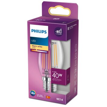 Philips Lampor E14 LED 4.3 Watt varmvit 470 Lumen