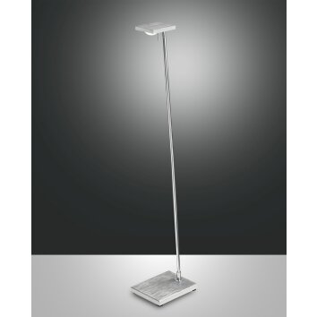 Fabas Luce Como Golvlampa LED Aluminium, Krom, 1-ljuskällor