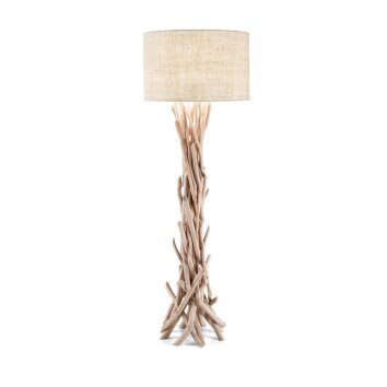 Ideallux DRIFTWOOD Golvlampa Trä ljus, 1-ljuskällor