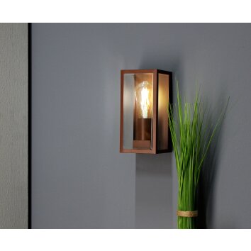 Lutec Lampor Mondrian vägglampa utomhus Brons, 1-ljuskällor