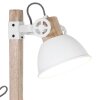 Steinhauer Gearwood Golvlampa Trä mörkt, Vit, 1-ljuskällor