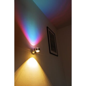 Indore Up & Down Lampa, Vägglampa, Vägglampa med lins LED Aluminium, 2-ljuskällor