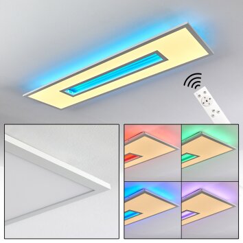 Turbala Taklampa, Panel LED Vit, 1-ljuskällor, Fjärrkontroll, Färgväxlare