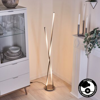 Concord Golvlampa LED Silver, 1-ljuskällor