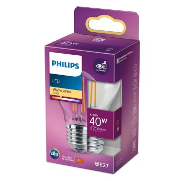 Philips Lampor E27 LED 4.3 Watt varmvit 470 Lumen