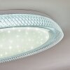 Feletto Taklampa LED Genomskinlig, klar, Vit, 1-ljuskällor, Fjärrkontroll