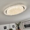 Laganadi Taklampa LED Krom, 1-ljuskällor, Fjärrkontroll, Färgväxlare