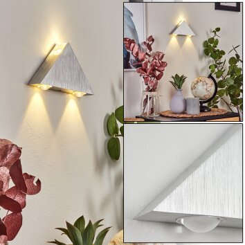 Tapurai Vägglampa LED Silver, 1-ljuskällor