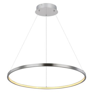 Globo RALPH Pendellampa LED Nickel matt, 1-ljuskällor