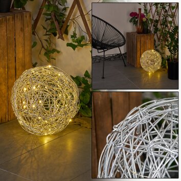 Rapallo kullampa LED Silver, 30-ljuskällor