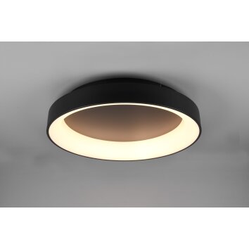 Trio Girona Taklampa LED Svart, 1-ljuskällor, Fjärrkontroll