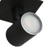 Steinhauer noirs Taklampa, Takstrålkastare, Vägglampa, Väggspotlight LED Svart, 1-ljuskällor