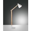 Fabas Luce Sveva Golvlampa, Läslampa Trä ljus, Vit, 1-ljuskällor