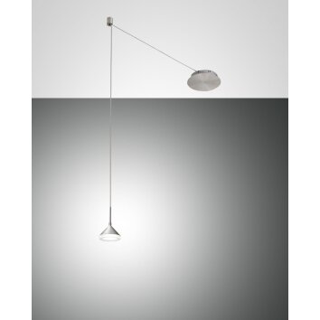 Fabas Luce Isabella Pendelbelysning LED Aluminium, Krom, Nickel matt, 1-ljuskällor