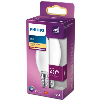 Philips Lampor E14 LED 4.3 Watt varmvit 470 Lumen