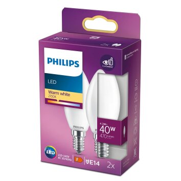 Philips Lampor E14 LED 4.3 Watt varmvit 470 Lumen