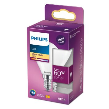 Philips Lampor E14 LED 6.5 Watt varmvit 806 Lumen