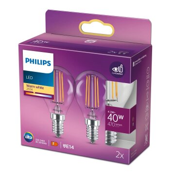 Philips Lampor E14 LED 4.3 Watt varmvit 470 Lumen