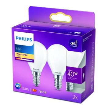 Philips Lampor E14 LED 4.3 Watt varmvit 470 Lumen