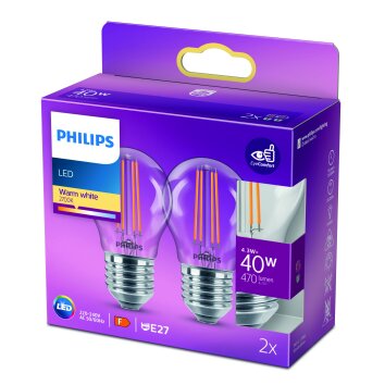 Philips Lampor E27 LED 4.3 Watt varmvit 470 Lumen