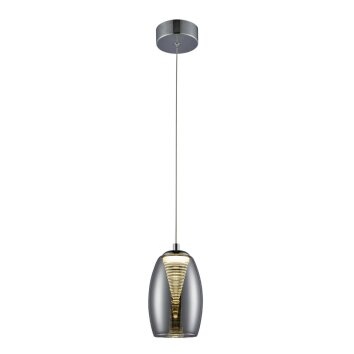 Brilliant Lampor Metropolis Pendelbelysning LED Krom, 1-ljuskällor