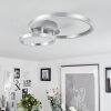 Sorte Taklampa LED Nickel matt, 1-ljuskällor