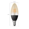 Philips Lampor E14 LED 9 Watt varmvit dimbar 300 Lumen