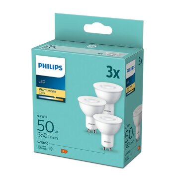 Philips Lampor GU10 LED 4.7 Watt varmvit 400 Lumen