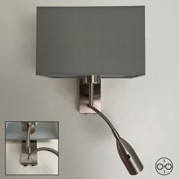 Honsel Lampor Dream Vägglampa Nickel matt, 1-ljuskällor