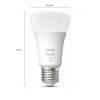 Philips Lampor E27 LED 18 Watt varmvit dimbar 800 Lumen