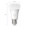 Philips Lampor E27 LED 9.5 Watt varmvit dimbar 1055 Lumen