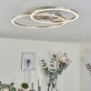 Ovasta Taklampa LED Nickel matt, 1-ljuskällor, Fjärrkontroll