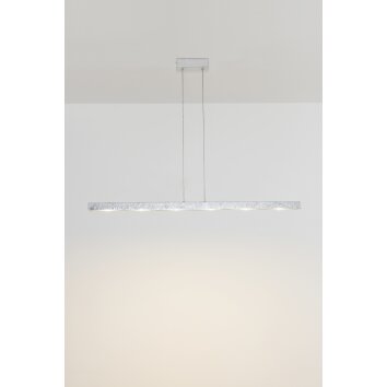 Holländer UNIVERSO Pendellampa, Pendelbelysning LED Silver, 6-ljuskällor