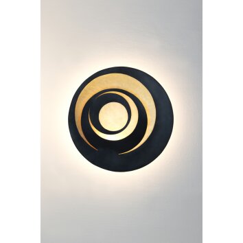 Holländer SPIRALE Vägglampa LED Brun, Guld, Svart, 1-ljuskällor