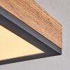 Salmi Taklampa, Panel LED träoptik, Svart, Vit, 1-ljuskällor