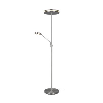 Trio Lampor Franklin strålkastare, Golvlampa LED Nickel matt, 2-ljuskällor