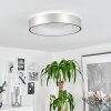 Playas Taklampa LED Silver, Vit, 1-ljuskällor