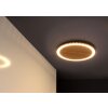 Luce Design MOON Vägglampa LED Brun, träoptik, Svart, 1-ljuskällor