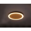 Luce Design MOON Vägglampa LED Brun, träoptik, Svart, 1-ljuskällor