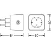 Ledvance Smart+ Utomhuslampa med uttag LED Vit