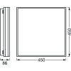 Ledvance Decorative Taklampa, Panel LED Vit, 1-ljuskällor