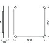 Ledvance Decorative Taklampa, Panel LED Vit, 1-ljuskällor, Färgväxlare