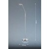 FHL easy Luna Golvlampa LED Nickel matt, 1-ljuskällor