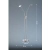 FHL easy Luna Golvlampa LED Nickel matt, 2-ljuskällor