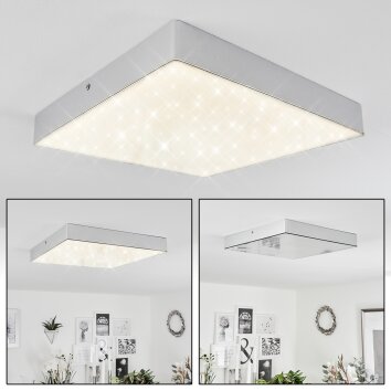 Mentque Taklampa LED Silver, 1-ljuskällor