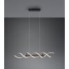 Trio Lampor Sequence Pendelbelysning LED Aluminium, Svart, 1-ljuskällor