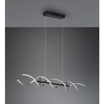 Trio Lampor Sequence Pendelbelysning LED Aluminium, Svart, 1-ljuskällor