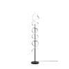 Trio Lampor Sequence Golvlampa LED Aluminium, Svart, 1-ljuskällor