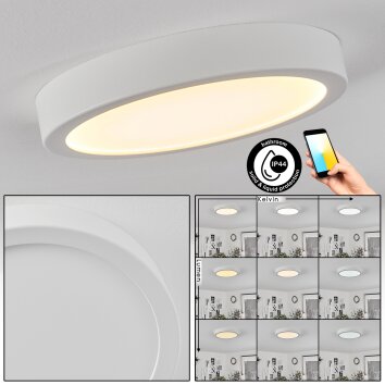 Finsrud Taklampa, Panel LED Vit, 1-ljuskällor