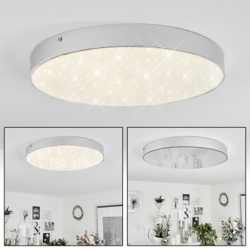 Mentque Taklampa LED Silver, 1-ljuskällor